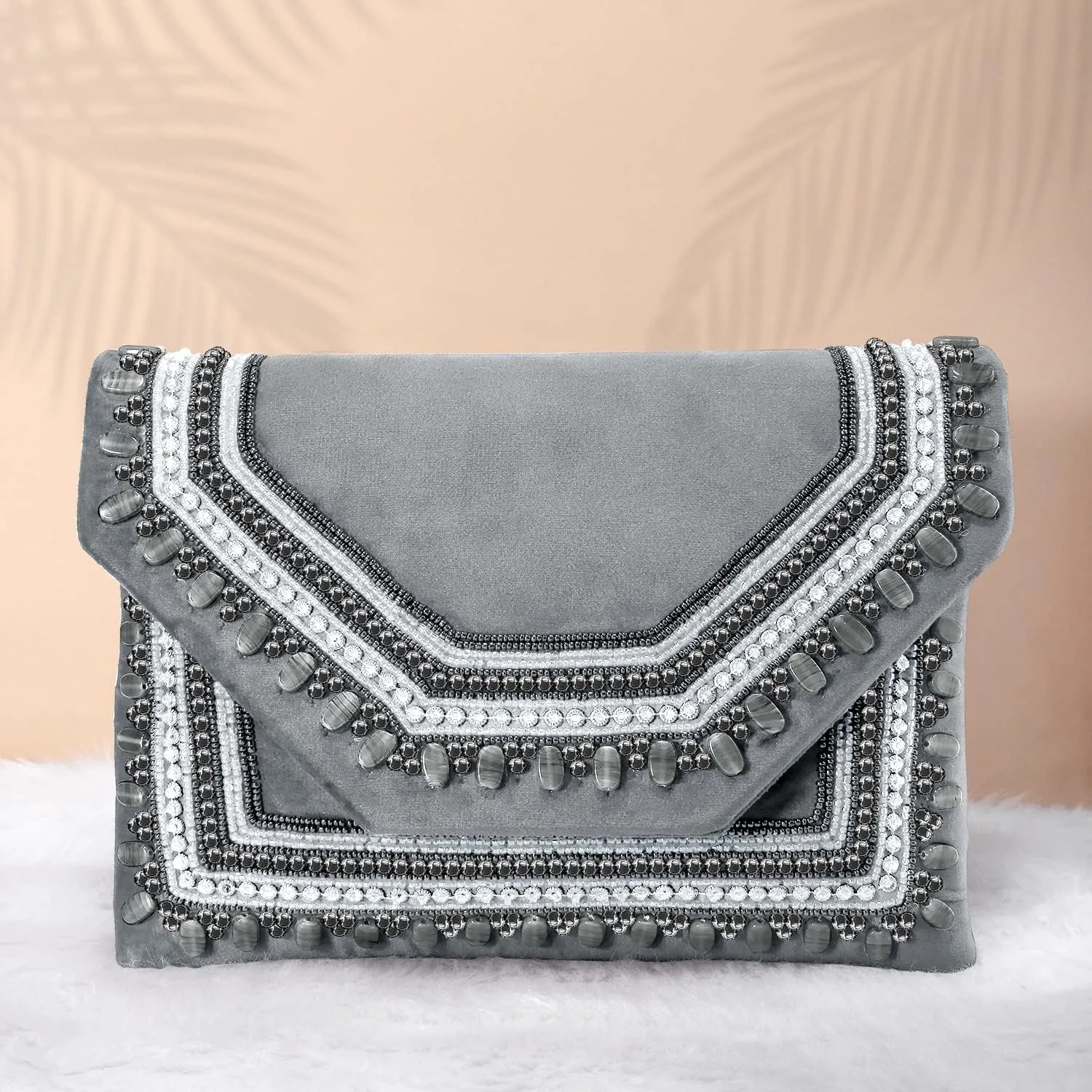 Aheli Clutch Women's Purse Bridal Bag for Casual Detachable Strap Evening Sling Bag
