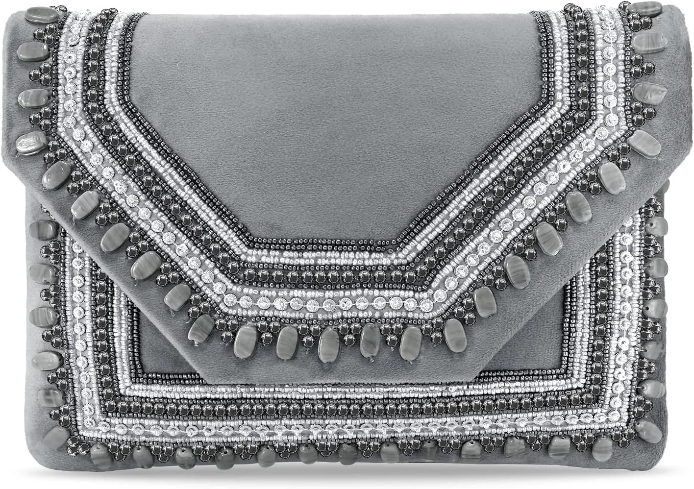 Aheli Clutch Women's Purse Bridal Bag for Casual Detachable Strap Evening Sling Bag