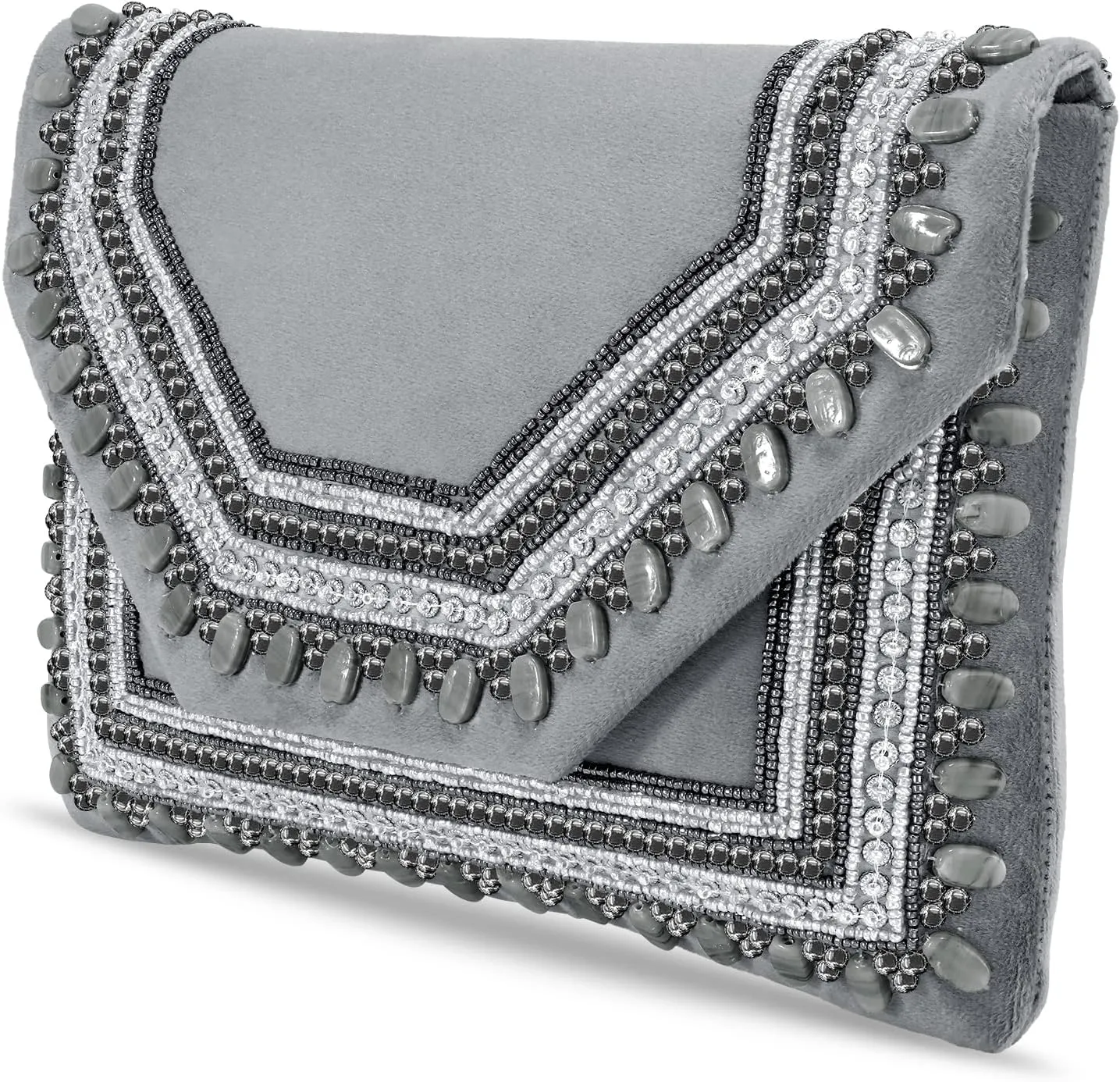Aheli Clutch Women's Purse Bridal Bag for Casual Detachable Strap Evening Sling Bag
