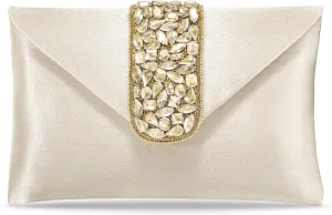 Aheli Clutch Women's Purse Bridal Bag for Casual Detachable Strap Evening Sling Bag