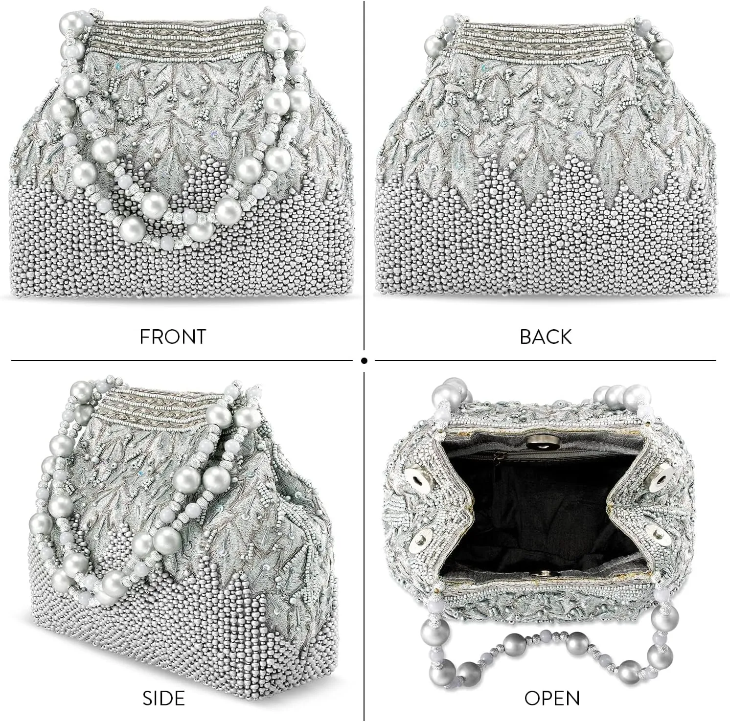 Aheli Potli Bag (Drawstring Purse) for Women Evening Bag Clutch Ethnic (P65)