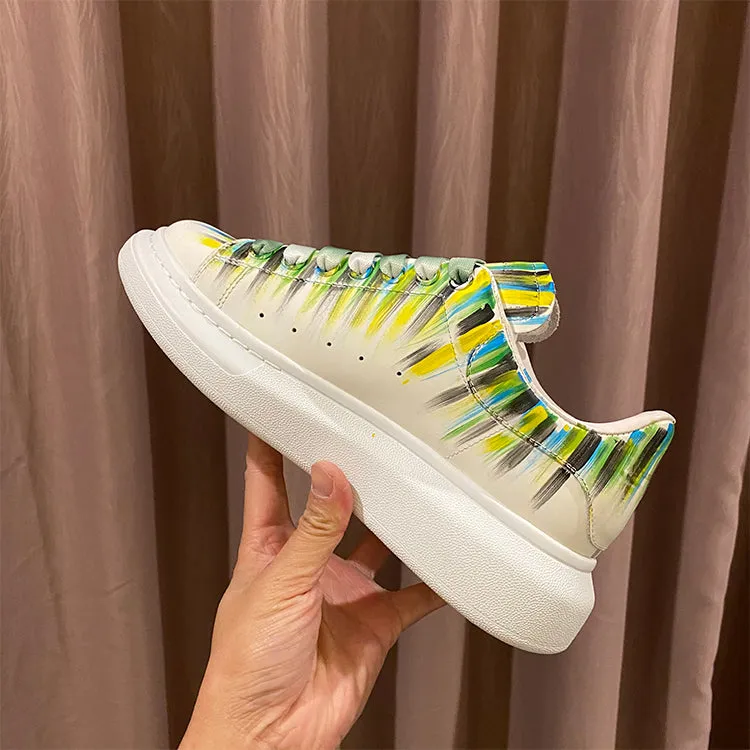 ALEXANDRO MAXXI KOREAN STREET STYLE GRAFFITI CHUNKY SOLE UNISEX SNEAKER