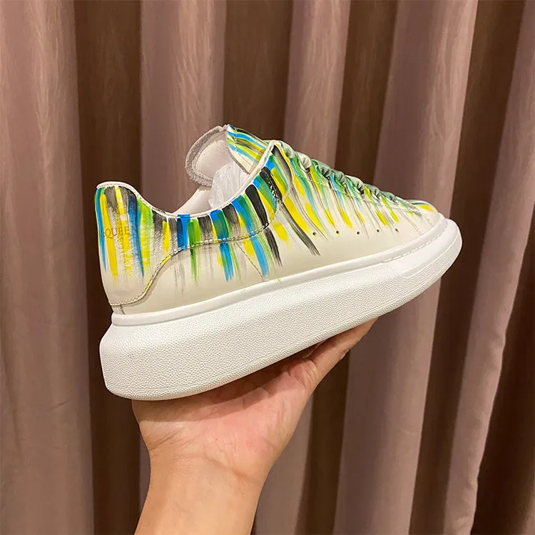 ALEXANDRO MAXXI KOREAN STREET STYLE GRAFFITI CHUNKY SOLE UNISEX SNEAKER