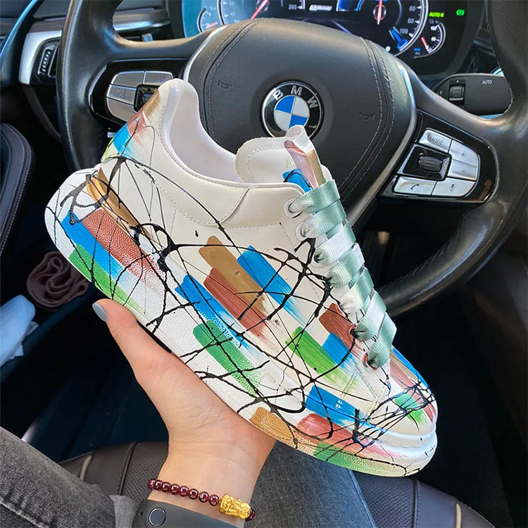 ALEXANDRO MAXXI KOREAN STREET STYLE GRAFFITI CHUNKY SOLE UNISEX SNEAKER