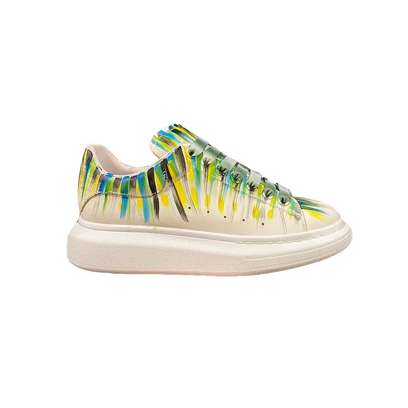 ALEXANDRO MAXXI KOREAN STREET STYLE GRAFFITI CHUNKY SOLE UNISEX SNEAKER