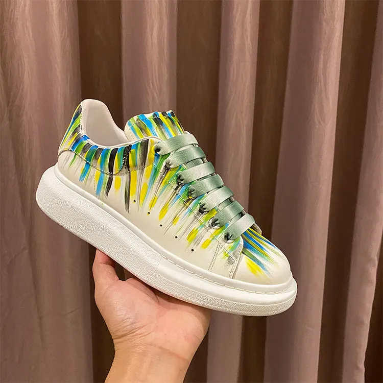 ALEXANDRO MAXXI KOREAN STREET STYLE GRAFFITI CHUNKY SOLE UNISEX SNEAKER