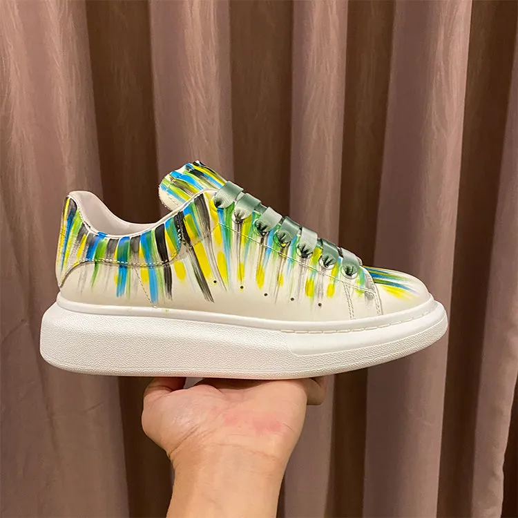 ALEXANDRO MAXXI KOREAN STREET STYLE GRAFFITI CHUNKY SOLE UNISEX SNEAKER