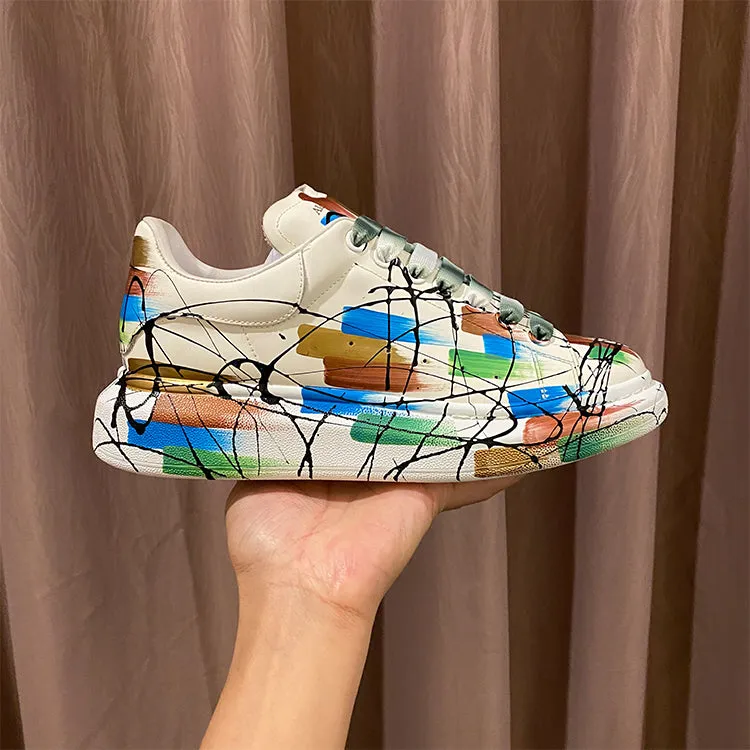 ALEXANDRO MAXXI KOREAN STREET STYLE GRAFFITI CHUNKY SOLE UNISEX SNEAKER