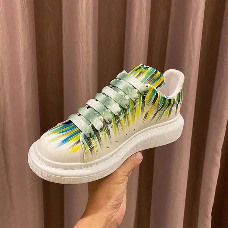 ALEXANDRO MAXXI KOREAN STREET STYLE GRAFFITI CHUNKY SOLE UNISEX SNEAKER
