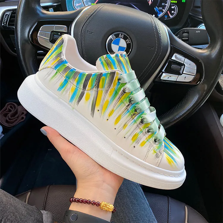 ALEXANDRO MAXXI KOREAN STREET STYLE GRAFFITI CHUNKY SOLE UNISEX SNEAKER