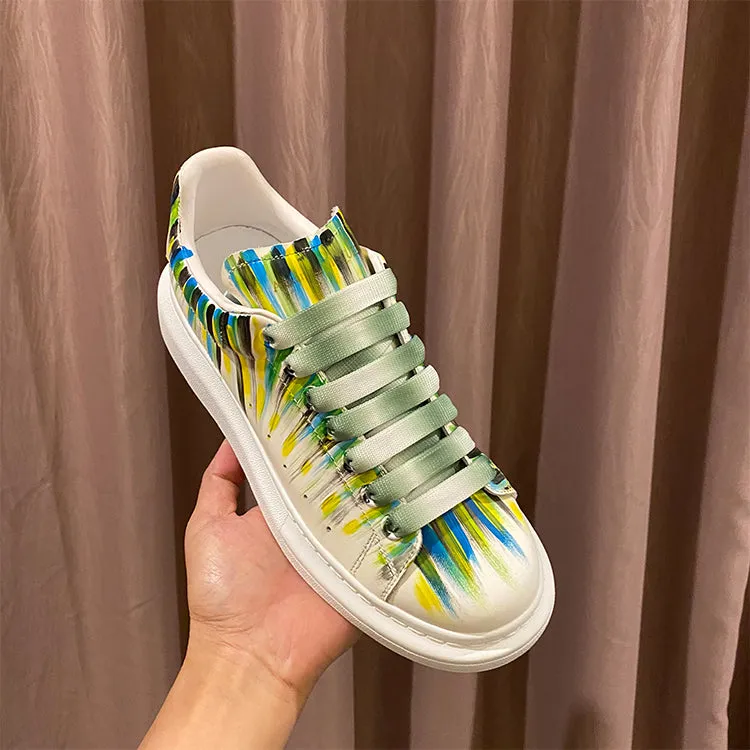ALEXANDRO MAXXI KOREAN STREET STYLE GRAFFITI CHUNKY SOLE UNISEX SNEAKER