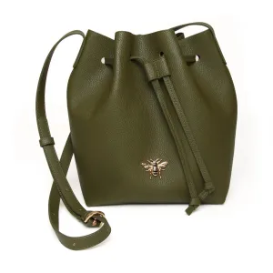 Alice Wheeler Bucket Cross Body Bag - Olive