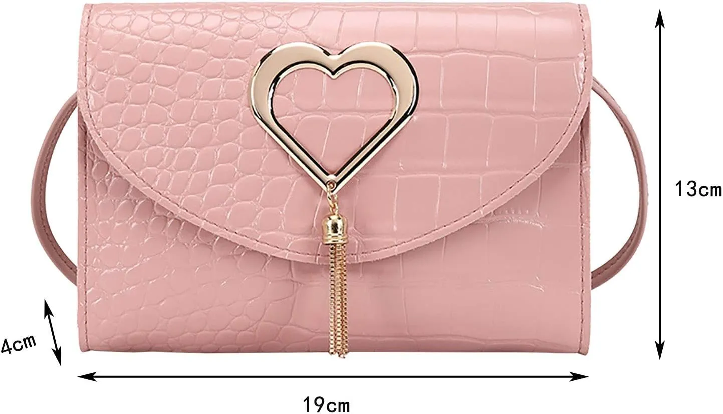 All- Shoulder Bag Ladies Handbag Fashion Messenger Bags Leather Shoulder Bags for Women (Black, One Size)