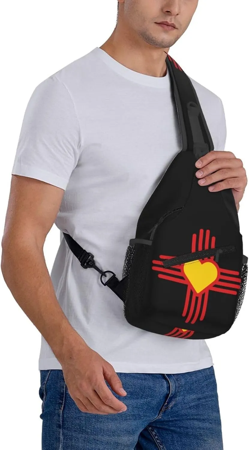 American Flag Stars Sling Bag Adjustable Chest Bags Casual Crossbody Bag Travel Shoulder Backpack