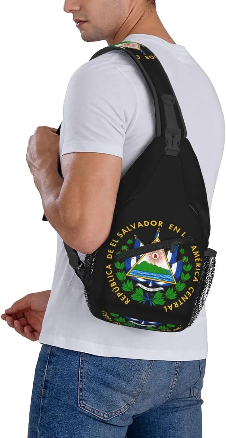 American Flag Stars Sling Bag Adjustable Chest Bags Casual Crossbody Bag Travel Shoulder Backpack
