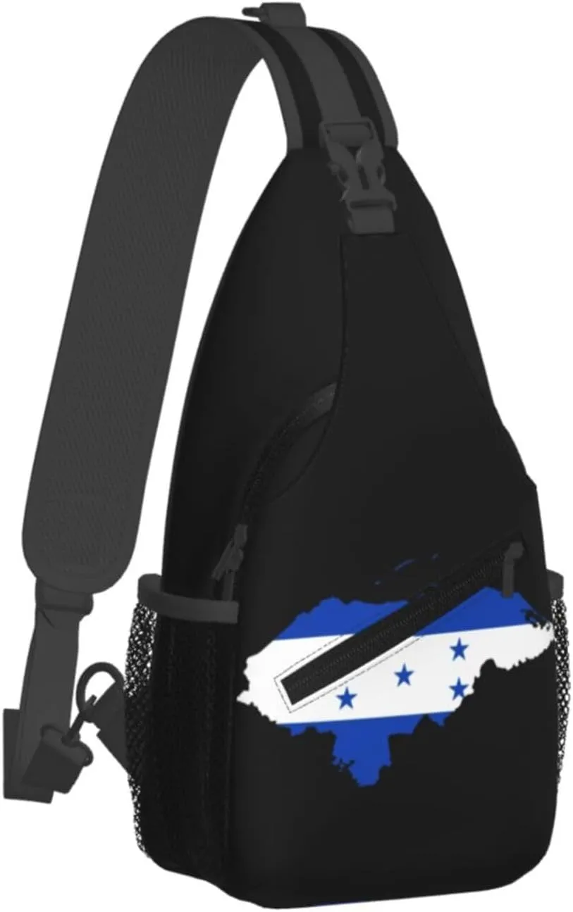 American Flag Stars Sling Bag Adjustable Chest Bags Casual Crossbody Bag Travel Shoulder Backpack