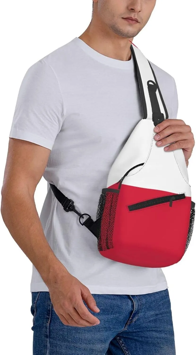 American Flag Stars Sling Bag Adjustable Chest Bags Casual Crossbody Bag Travel Shoulder Backpack