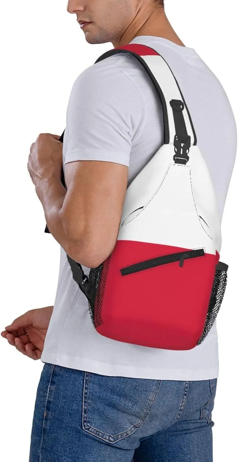 American Flag Stars Sling Bag Adjustable Chest Bags Casual Crossbody Bag Travel Shoulder Backpack
