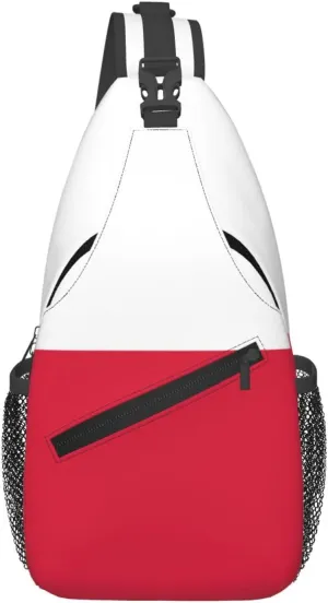 American Flag Stars Sling Bag Adjustable Chest Bags Casual Crossbody Bag Travel Shoulder Backpack
