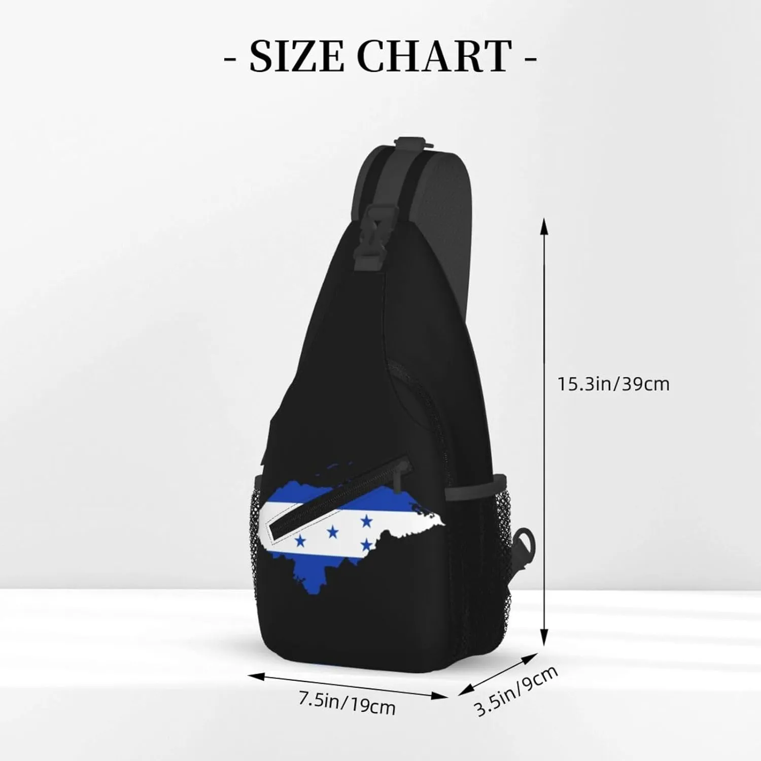 American Flag Stars Sling Bag Adjustable Chest Bags Casual Crossbody Bag Travel Shoulder Backpack
