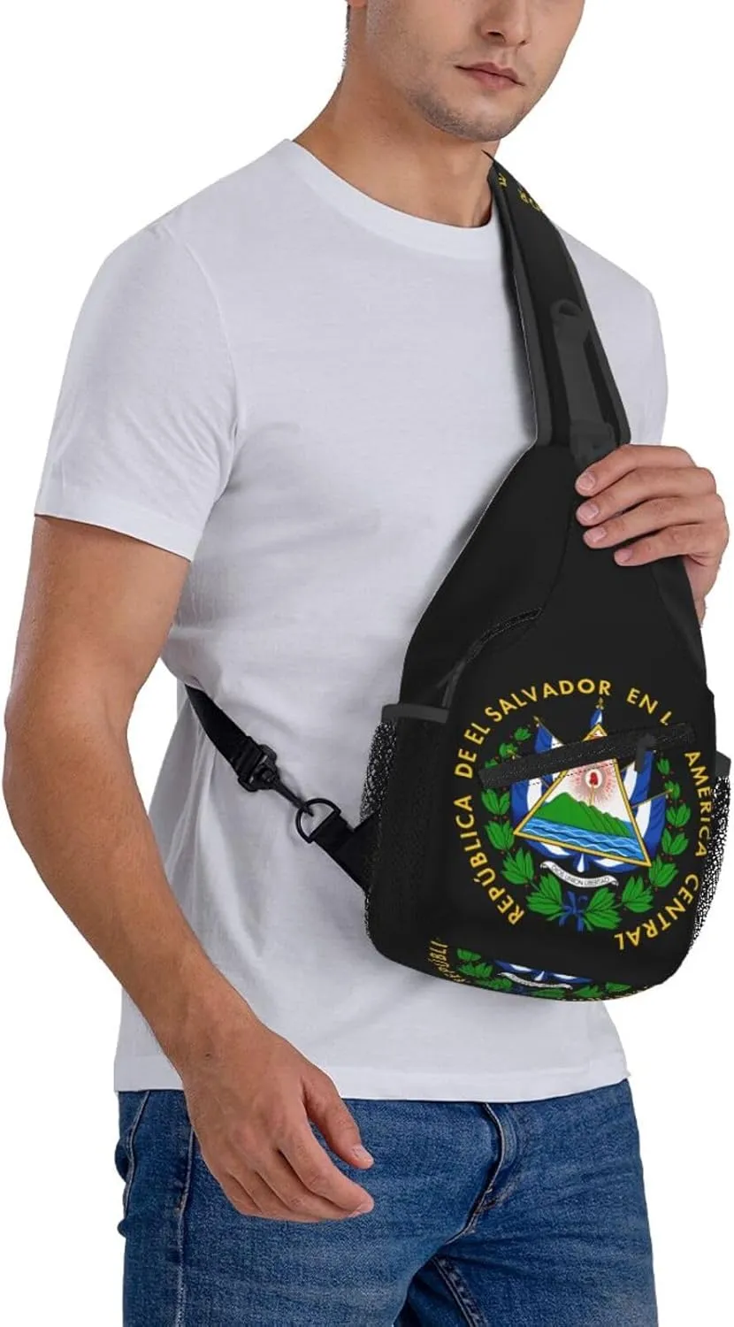American Flag Stars Sling Bag Adjustable Chest Bags Casual Crossbody Bag Travel Shoulder Backpack