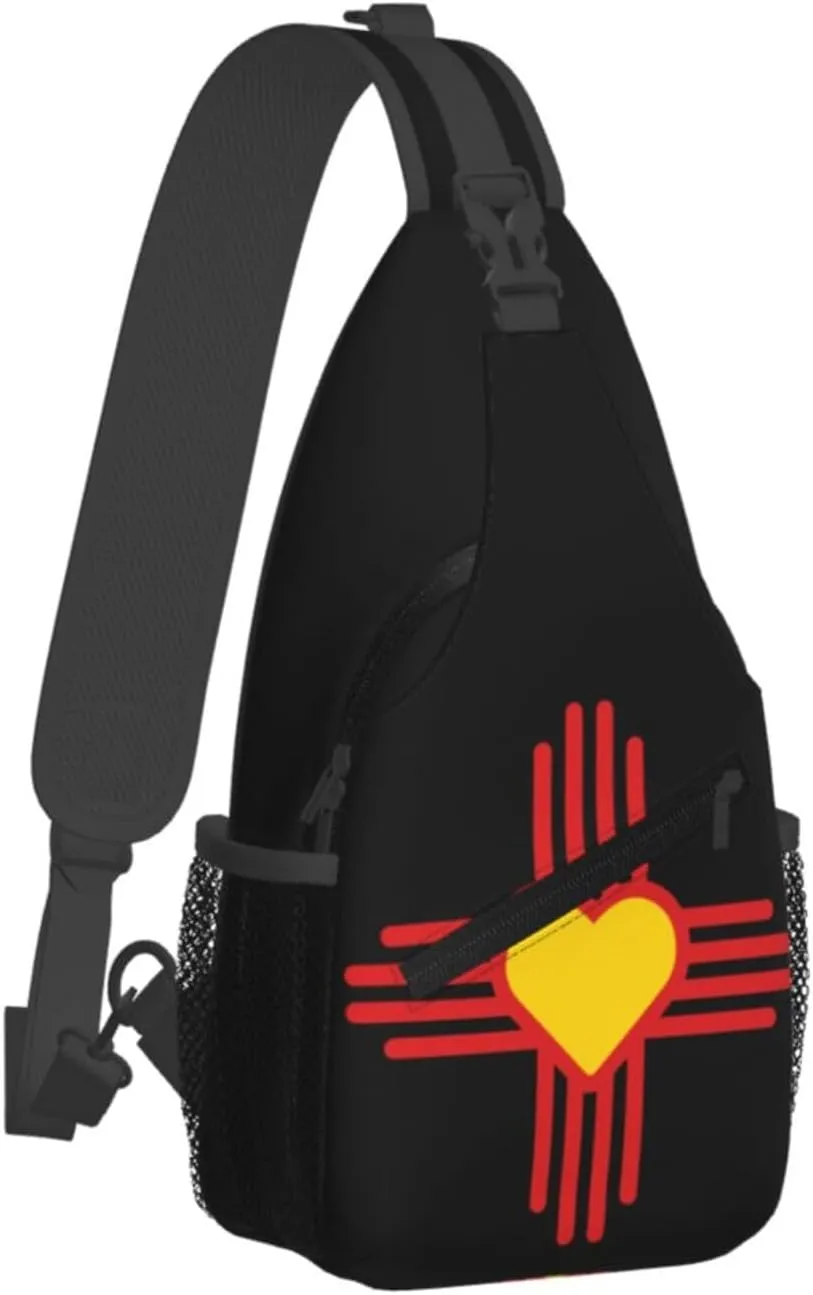 American Flag Stars Sling Bag Adjustable Chest Bags Casual Crossbody Bag Travel Shoulder Backpack