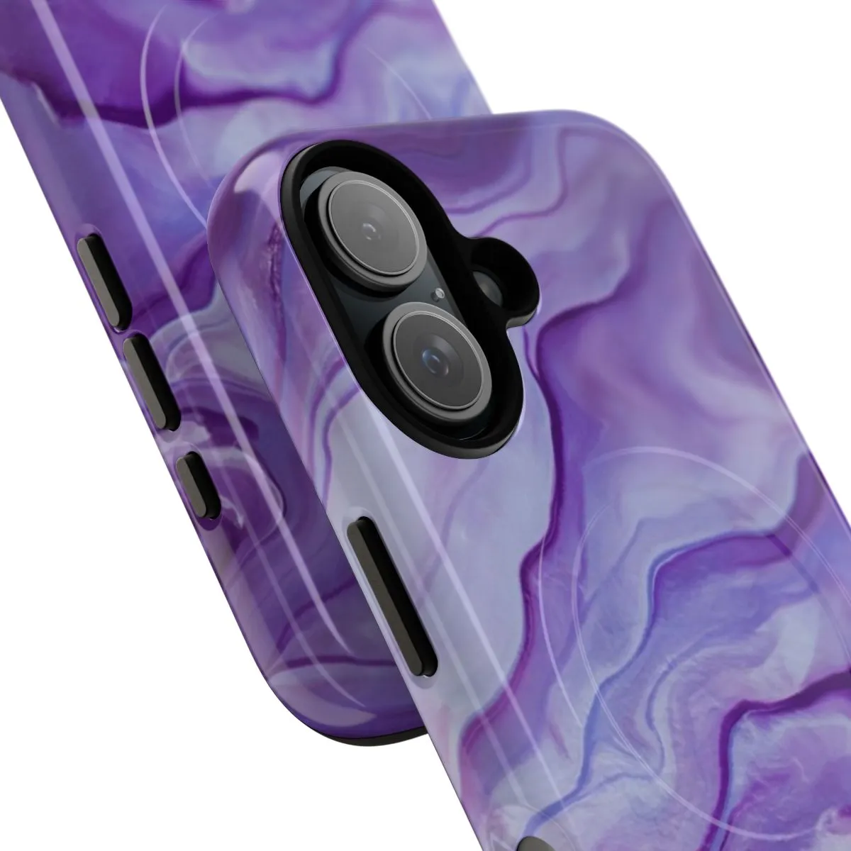 Amethyst Marbled Minimalist Phone Cases