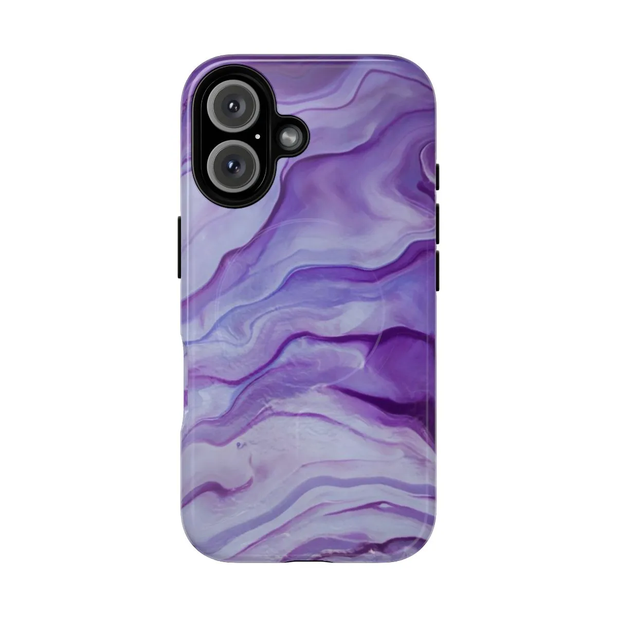 Amethyst Marbled Minimalist Phone Cases