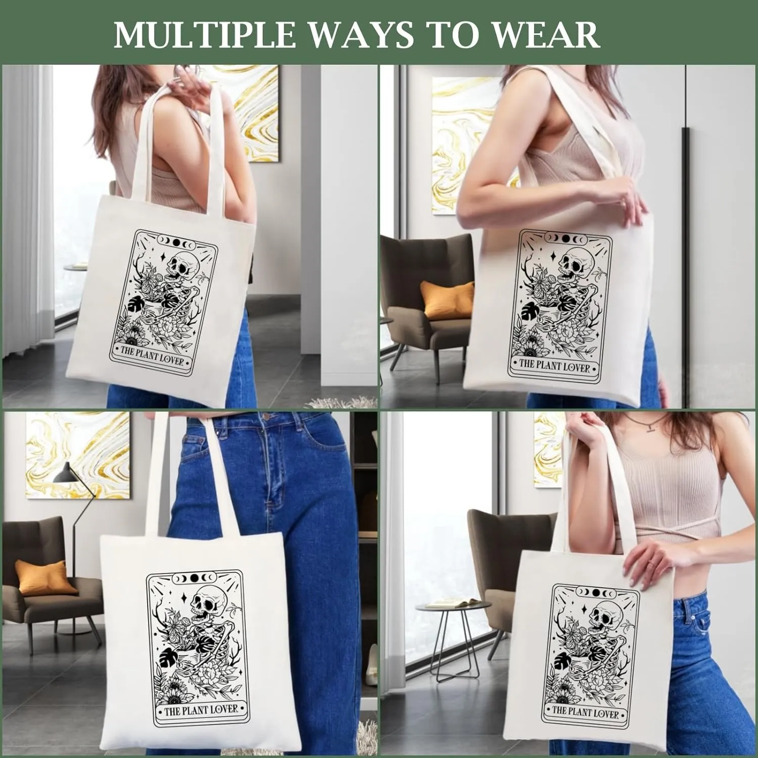 Andeiltech Canvas Christian Tote Bags Bible Canvas Bag Faith-Inspired Graphic Book Tote for Church Christian Birthday Gifts