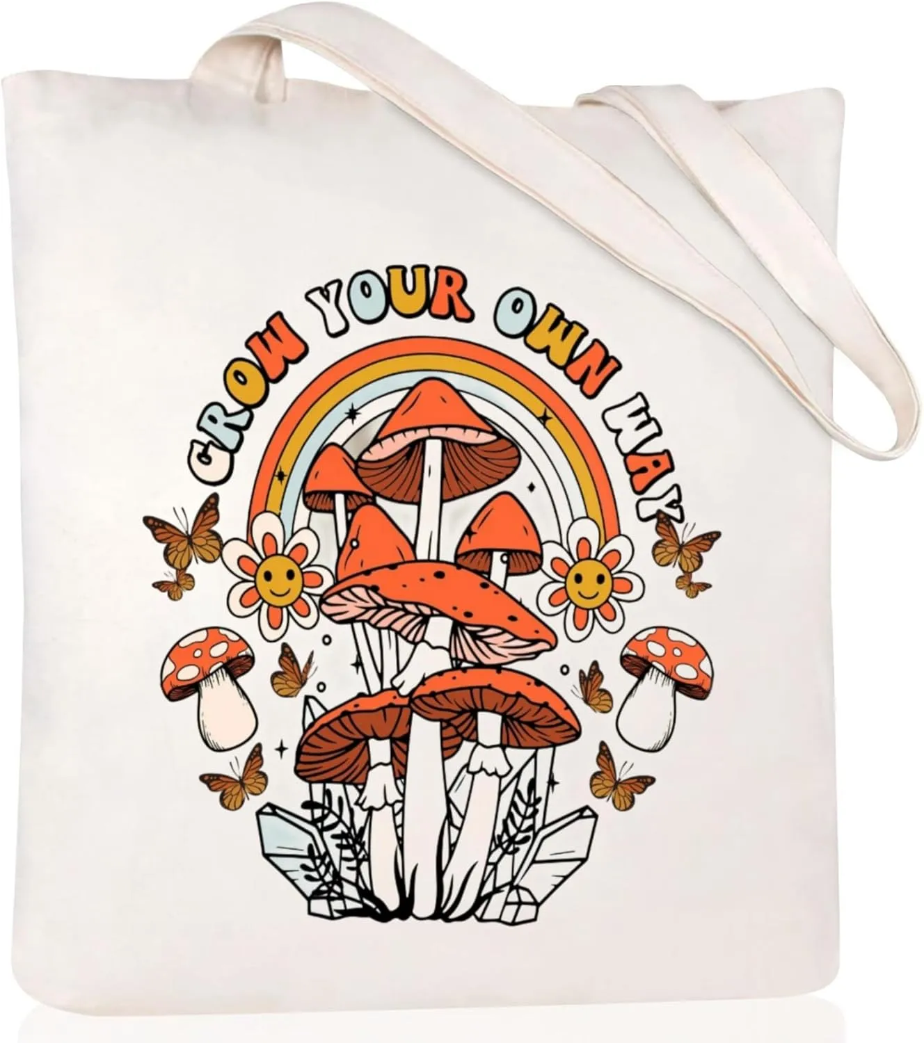 Andeiltech Canvas Christian Tote Bags Bible Canvas Bag Faith-Inspired Graphic Book Tote for Church Christian Birthday Gifts