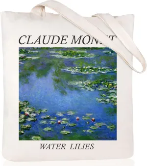 Andeiltech Canvas Tote Bag Aesthetic Cute Vintage Tote Bags Book Shoulder bag Gifts Reusable Grocery Bags for Women