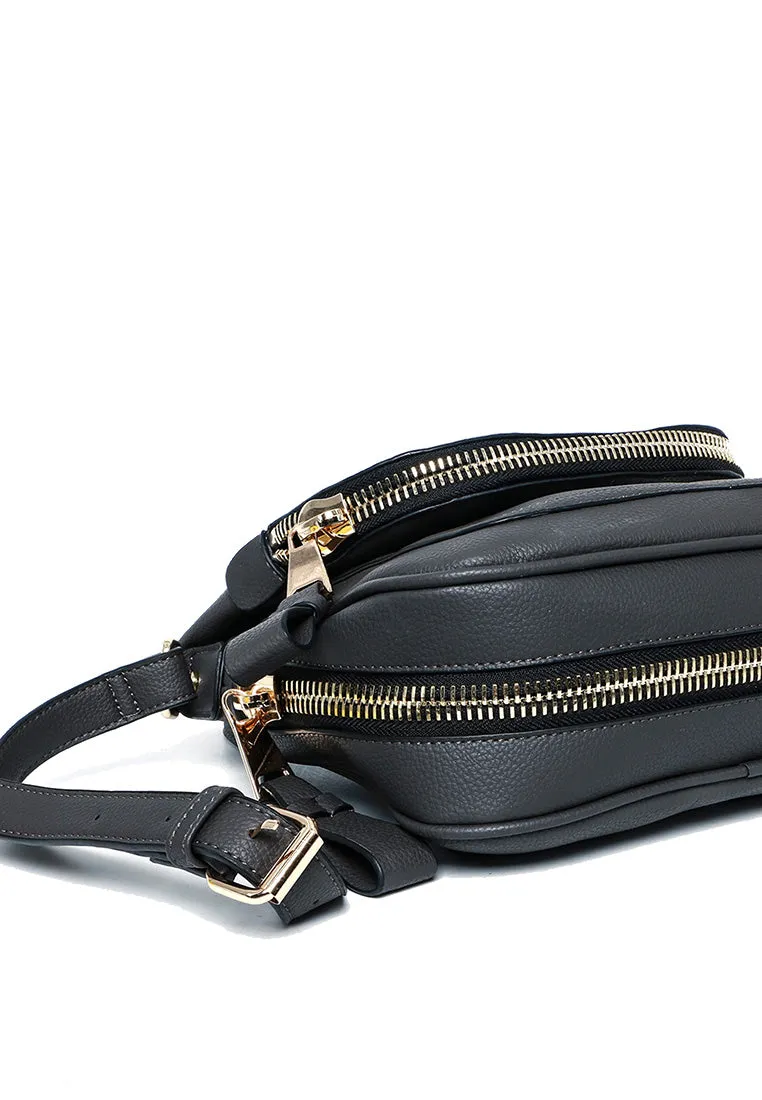 Andie Saddle Bag (Pebble Gray)