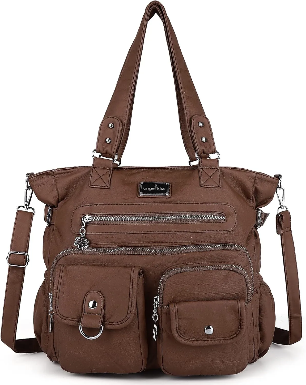 Angelkiss Purses and Handbag for Women Soft Leather Hobo Bags Satchel Shoulder Bags Ladies Tote Crossbody Bag