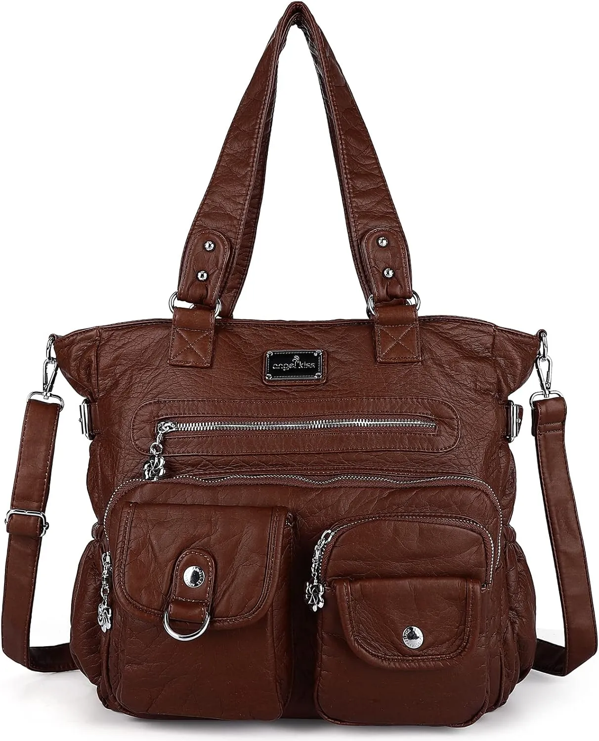 Angelkiss Purses and Handbag for Women Soft Leather Hobo Bags Satchel Shoulder Bags Ladies Tote Crossbody Bag