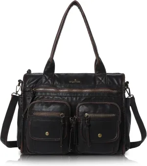 Angelkiss Purses and Handbag for Women Soft Leather Hobo Bags Shoulder Bags Women Tote Bag Shoulder Bag