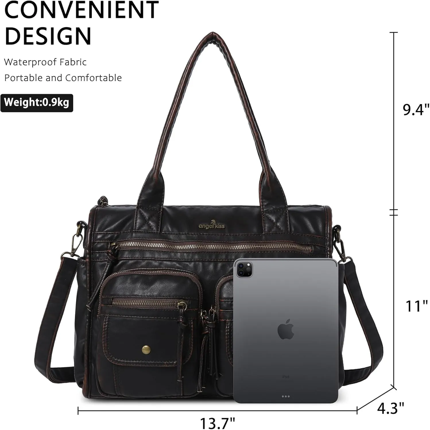 Angelkiss Purses and Handbag for Women Soft Leather Hobo Bags Shoulder Bags Women Tote Bag Shoulder Bag