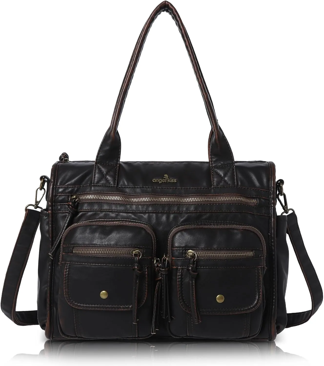 Angelkiss Purses and Handbag for Women Soft Leather Hobo Bags Shoulder Bags Women Tote Bag Shoulder Bag