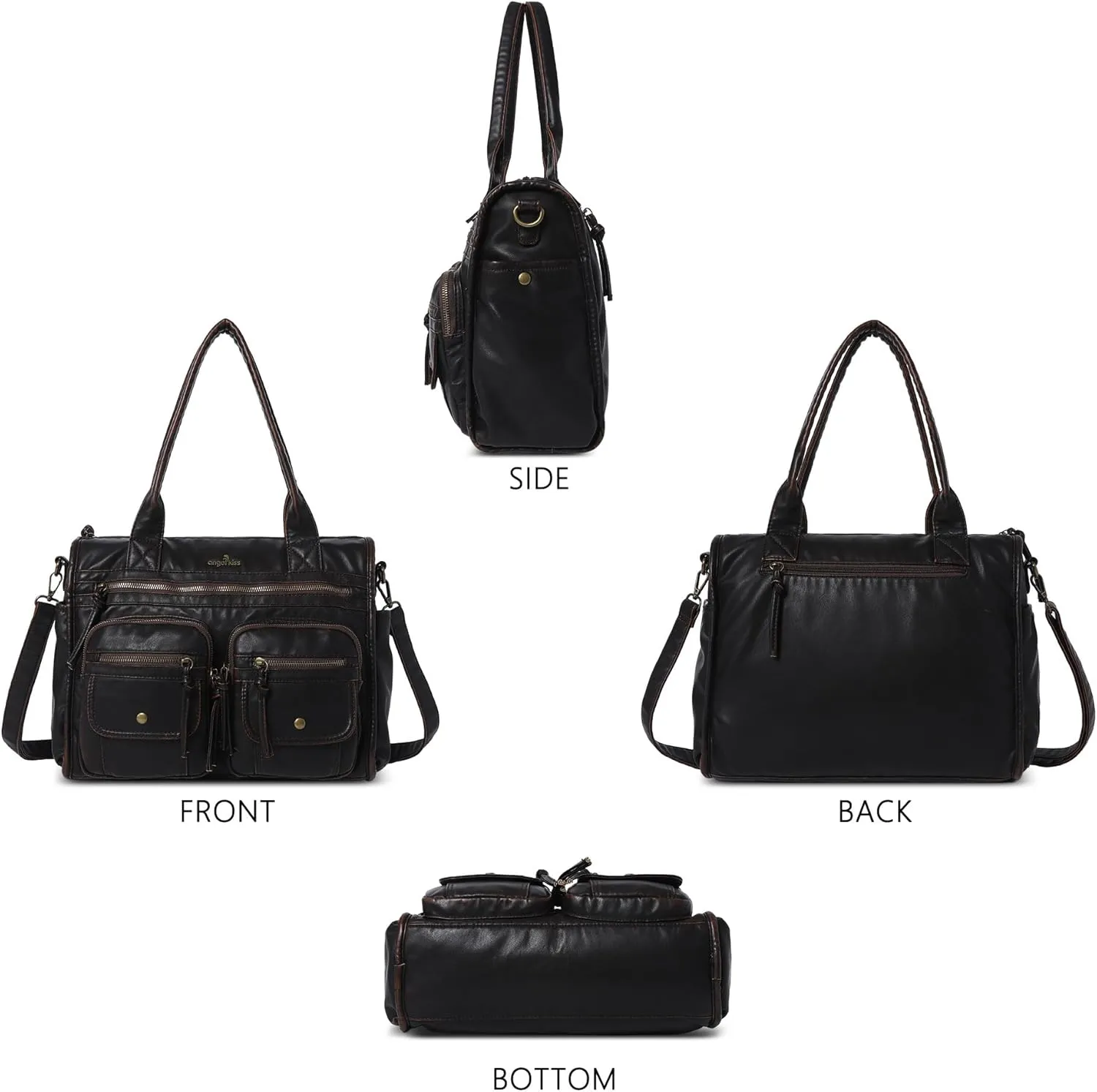 Angelkiss Purses and Handbag for Women Soft Leather Hobo Bags Shoulder Bags Women Tote Bag Shoulder Bag