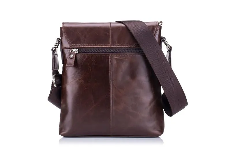 Angelo Ricci™ Genuine Leather Vintage Crossbody Bag