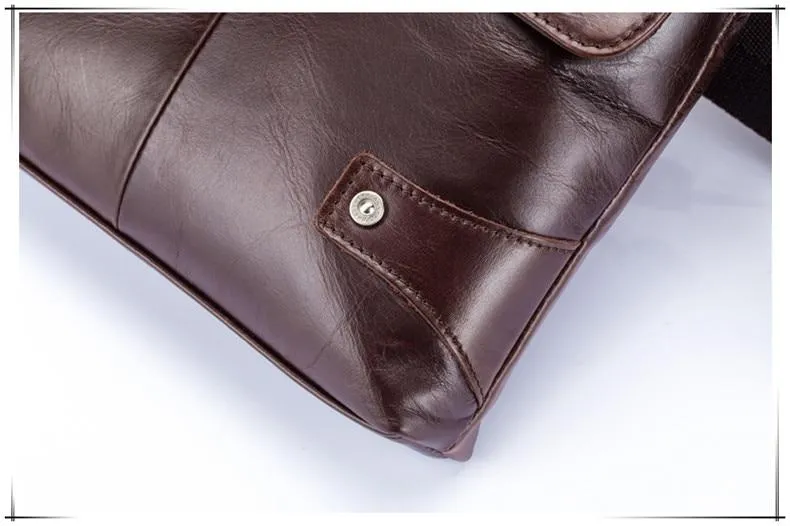 Angelo Ricci™ Genuine Leather Vintage Crossbody Bag