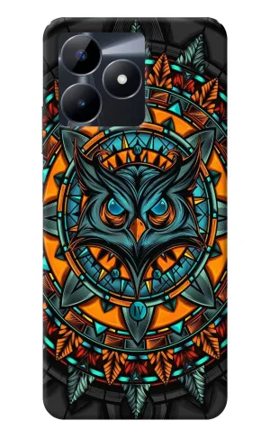 Angry Owl Art Realme C53 Back Cover