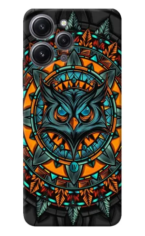 Angry Owl Art Redmi 12 4G Back Cover
