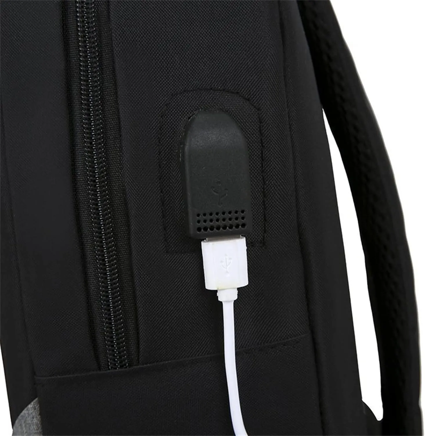 Anti Theft Backpack with Secured Zipper Transparent Practical Large Capacity Zipper Backpacks Carry on Backpack(Grey)