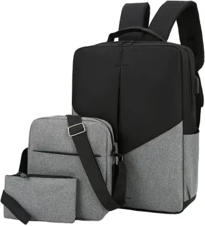Anti Theft Backpack with Secured Zipper Transparent Practical Large Capacity Zipper Backpacks Carry on Backpack(Grey)