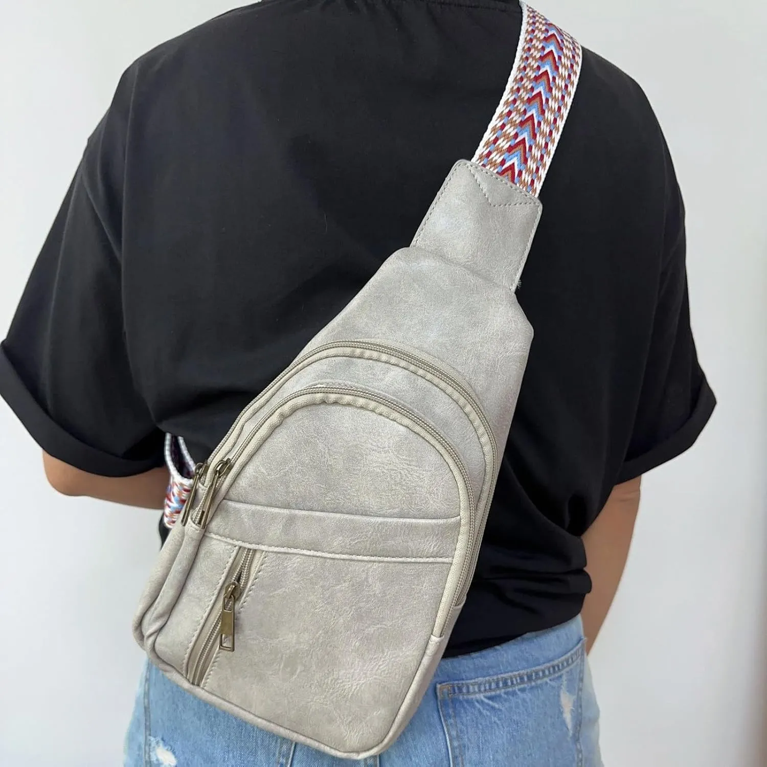 Anti Theft Crossbody Bag for Women Convertible Shoulder Bags with Wristlet for Work Waterproof Nylon Bag(Grey)