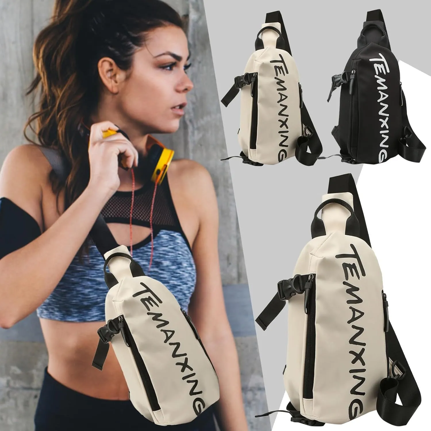 Anti Theft Crossbody Bag for Women Multi Pocket Crossbody Purses Shoulder Handbags Casual Daily Daypack Purse