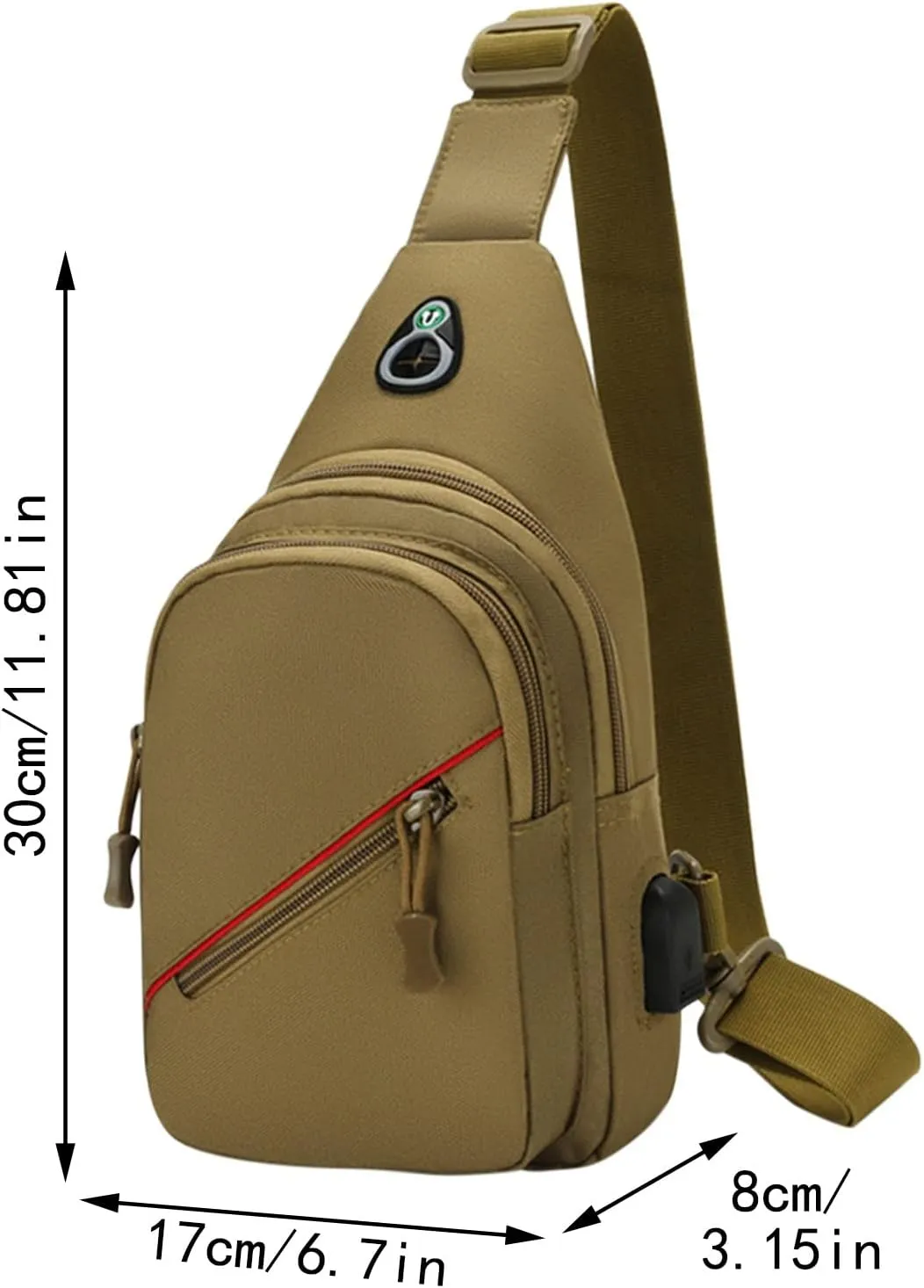 Anti Theft Crossbody Bag for Women Multifunction Practical Layered Backpacks Beach Vacation Essentials(Coffee)