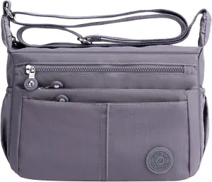 Anti Theft Shoulder Bags for Woman Small Designer Crossbody Bags for Women Carry Options for Work and Daily Use(Grey)
