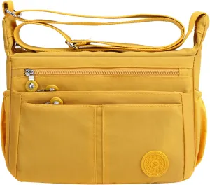 Anti Theft Shoulder Bags for Woman Small Designer Crossbody Bags for Women Carry Options for Work and Daily Use(Yellow)