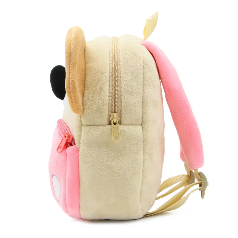Anykidz 3D Apricot Koala School Backpack Cute Animal With Cartoon Designs Children Toddler Plush Bag For Baby Girls and Boys